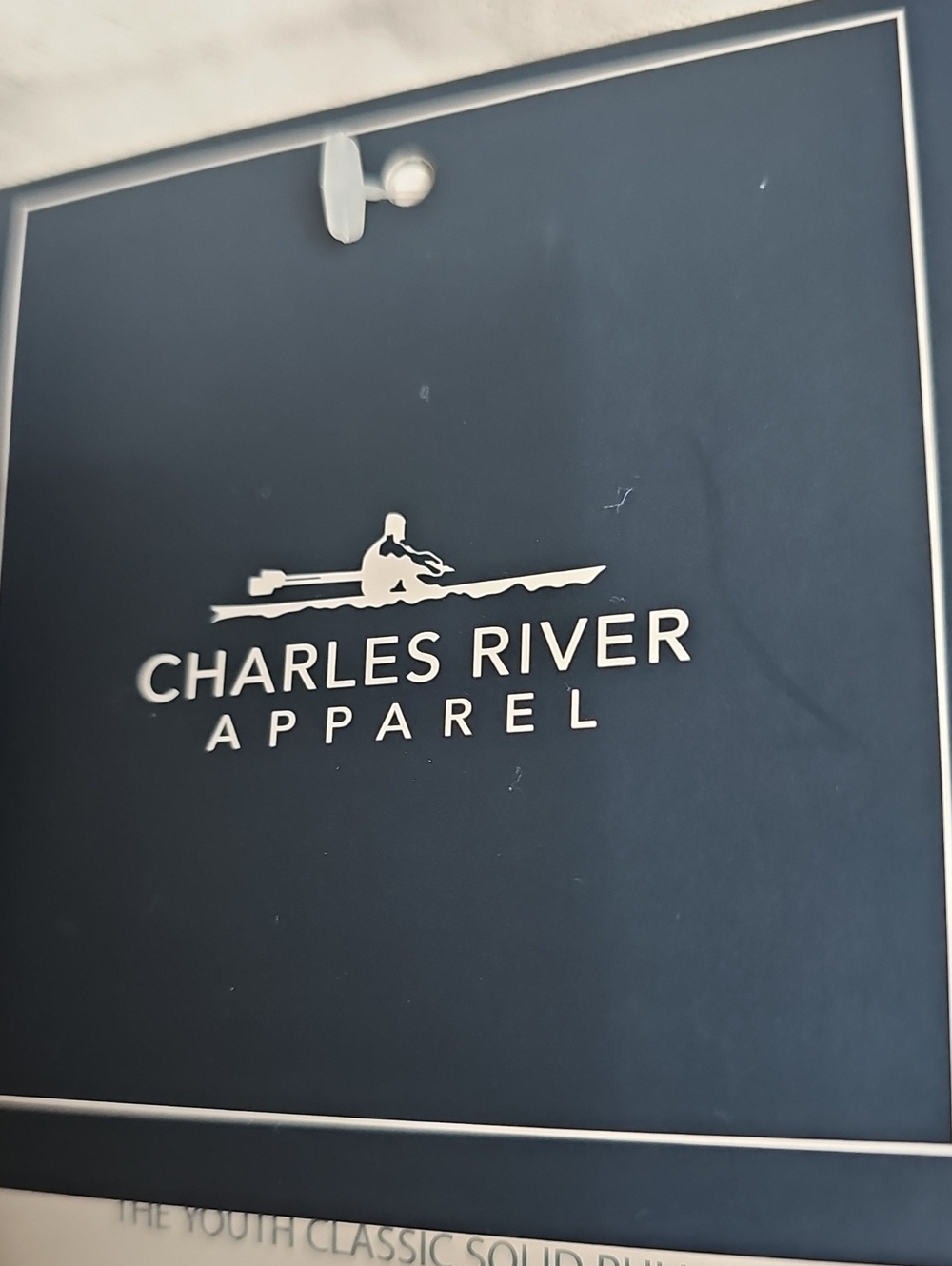 Charles River Apparel Navy Hooded Windbreaker Pullover - Picture 9 of 9